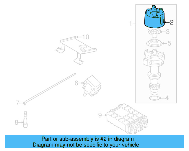 Distributor Cap 051-905-207 - View 4