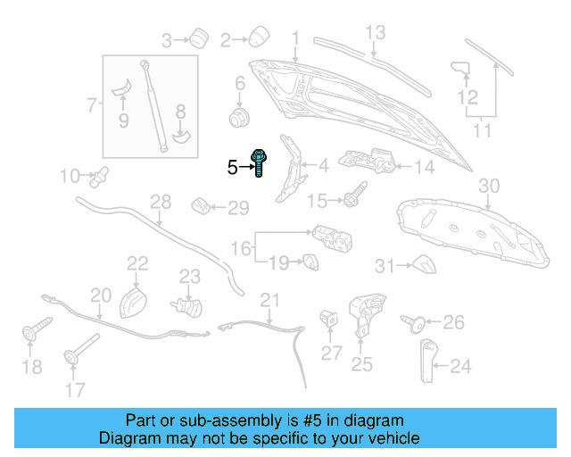 Hinge Bolt N-908-221-01 - View 10