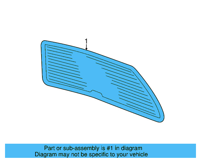 Back Glass 1K5-845-051-AR - View 6