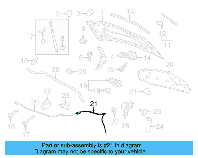 Release Cable 5K0-823-535 - View 9