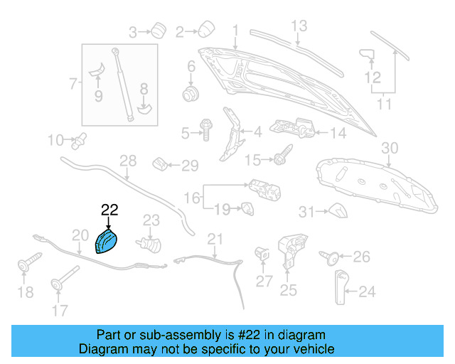 Release Cable Grommet 1K1-823-544 - View 4