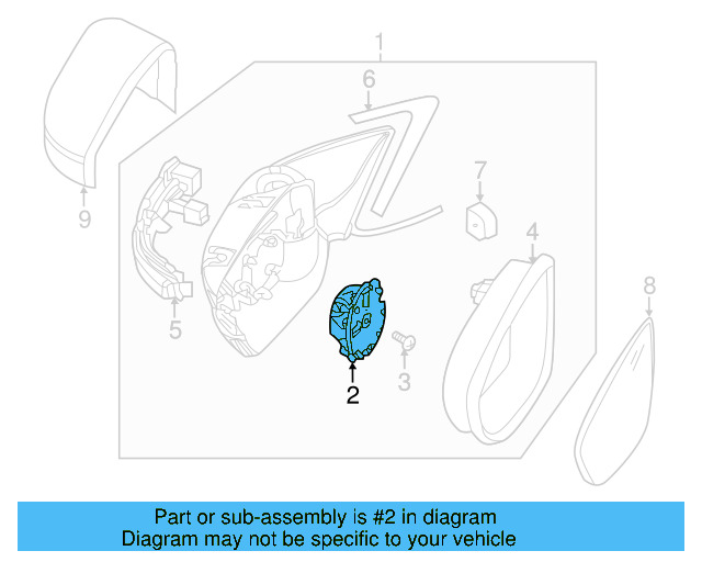 Adjust Motor 3D0-959-578-B - View 53