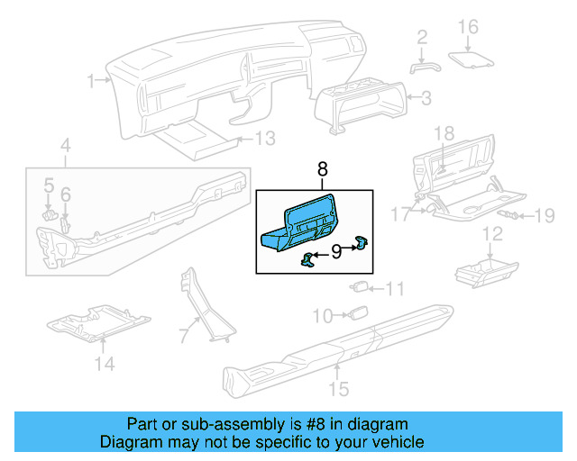 Ashtray 1H1-857-309-01C - View 3