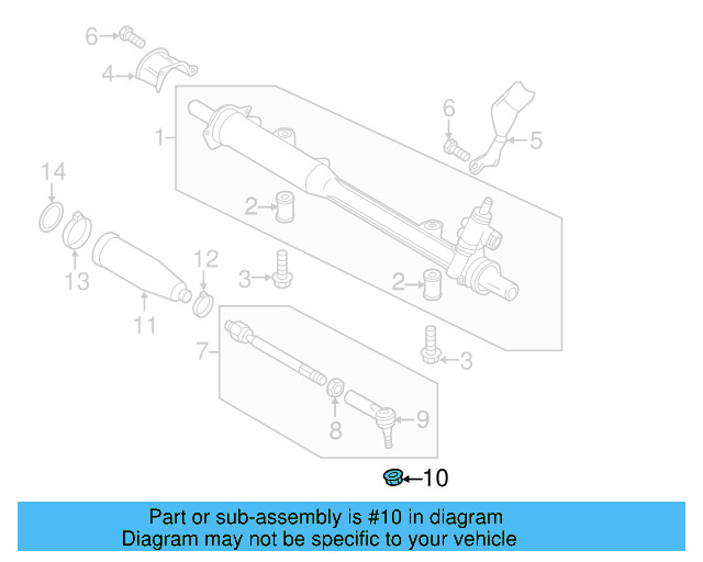 Outer Tie Rod Lock Nut N-909-771-01 - View 11