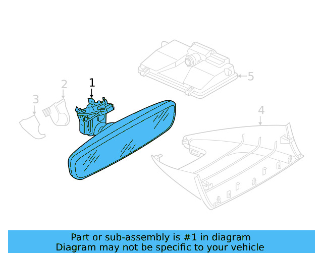 Mirror Inside 3G0-857-511-AD-9B9 - View 5