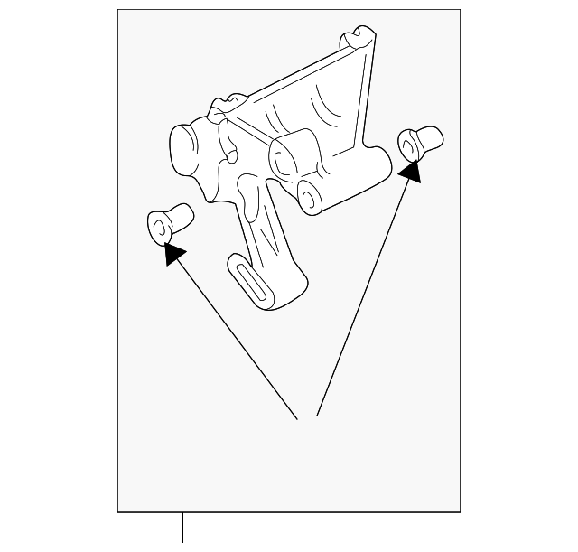 Power Steering Pump Rear Bracket 028-145-529 - View 3