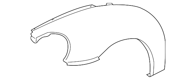 Fender Assembly (Unpainted) 1c0821104kgru