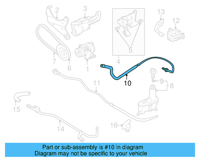 Return Hose 1E1-422-891 - View 4