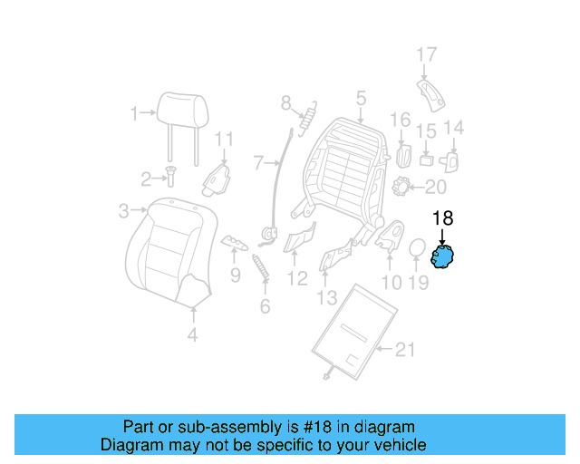 Recline Knob 1J0-881-671-H-3U6 - View 49