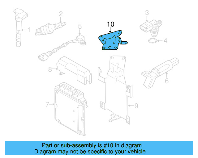 ECM Support 7P0-907-645-A - View 10