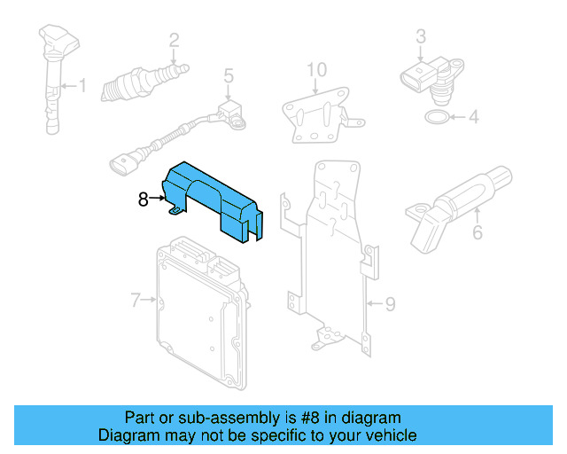 ECM Support 7P0-907-645-A - View 6