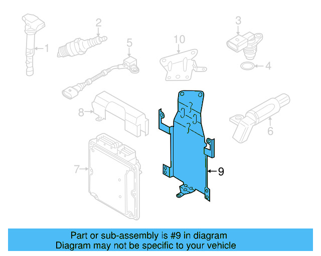 ECM Support 7P0-907-645-A - View 14