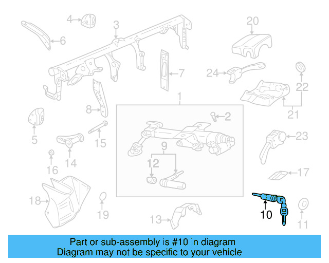Cylinder & Keys 4D0-905-855-G - View 18