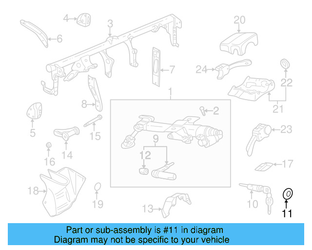 Steering Column Cover Grommet 8D0-905-869-01C - View 26