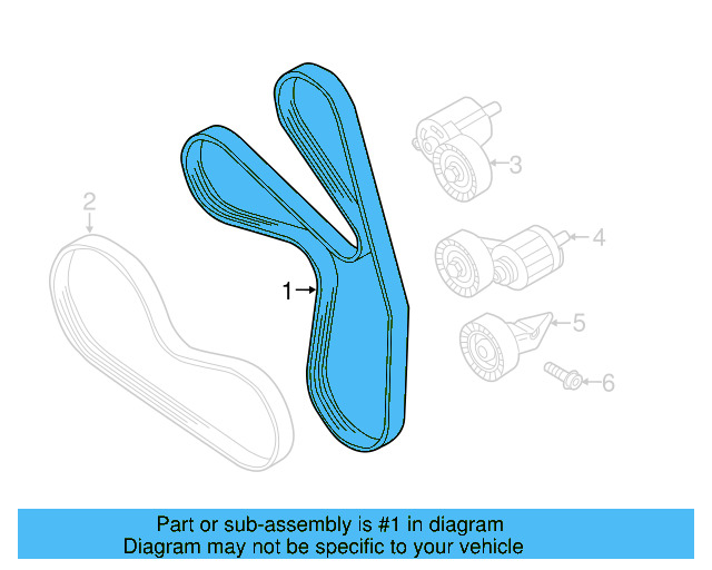 Serpentine Belt 07K-145-933-F - View 26
