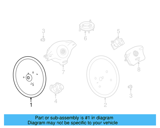 Steering Wheel 1J0-898-203-E74 - View 4