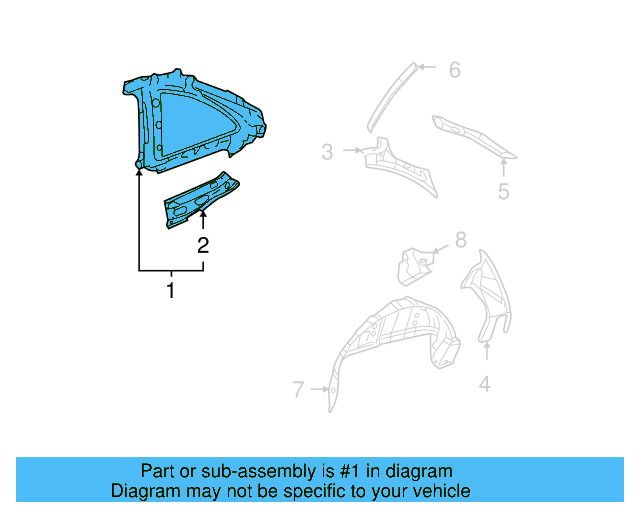 Inner Panel 1Y0-810-431-C - View 6