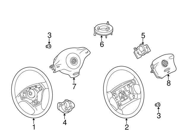 Steering Wheel 1K0-419-091-EP-1QB - View 9