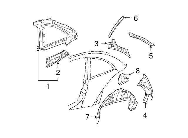 Fuel Pocket 1C0-803-481-A - View 6