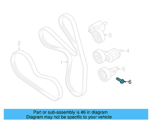 Idler Pulley Bolt N-908-706-02 - View 3