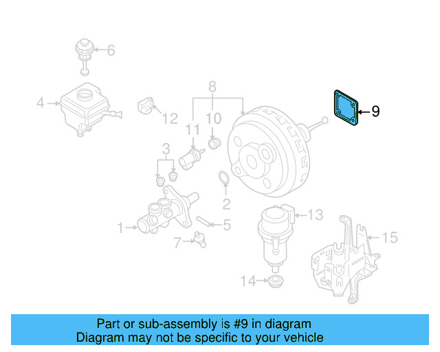 Booster Assembly Gasket 6Q0-612-161 - View 57