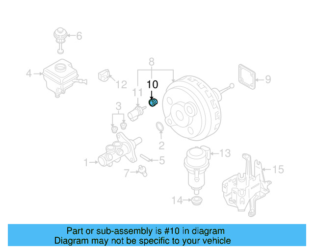 Power Brake Booster Grommet 1S0-612-250-A - View 53