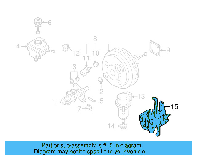 Mount Bracket 7L6-614-143-B