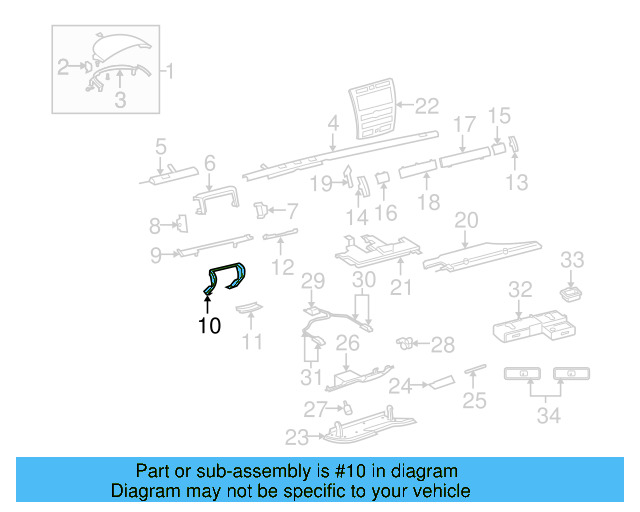 Upper Frame 3D1-857-239-B-5W8 - View 2
