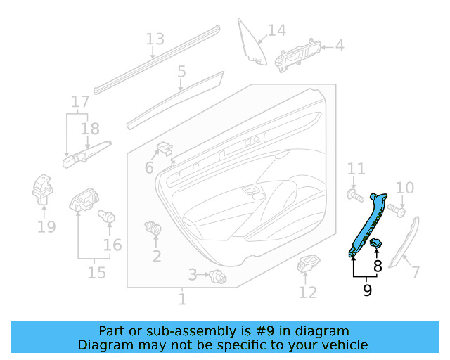 Pull Handle 561-868-188-D-UVC - View 3