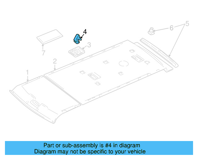 Headliner Clip 705-868-563-A - View 7