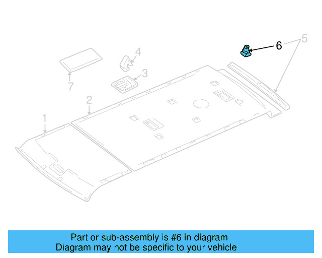 Rear Header Trim Clip 701-867-549