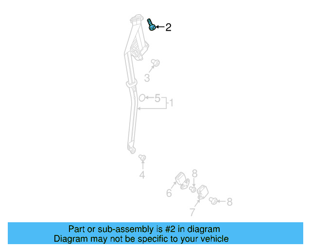 Retractor Assembly Upper Bolt N-989-243-01 - View 48