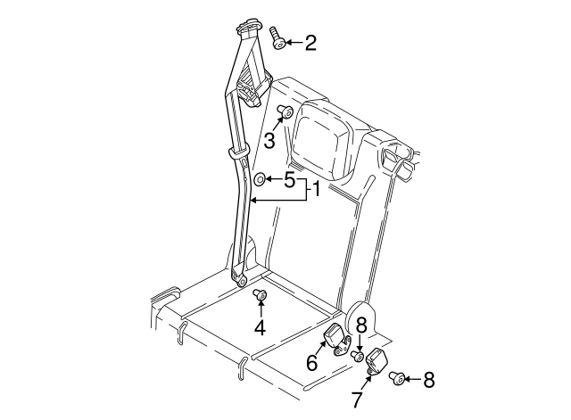 Buckle End Mount Bolt N-989-236-02 - View 30