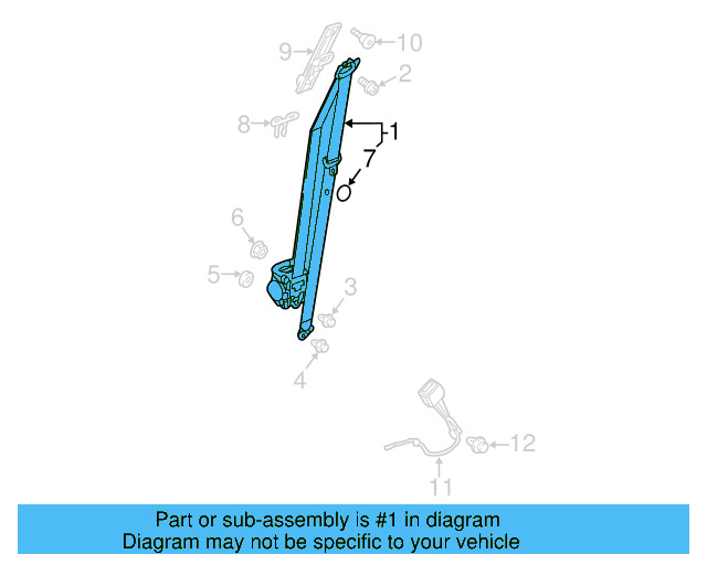 Seat Belt Assembly 5NN-857-705-RAA