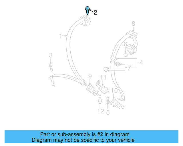 Front Belt Assembly Upper Bolt N-912-355-01 - View 31
