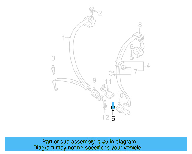Outer Belt Assembly Lower Bolt WHT-003-682 - View 60