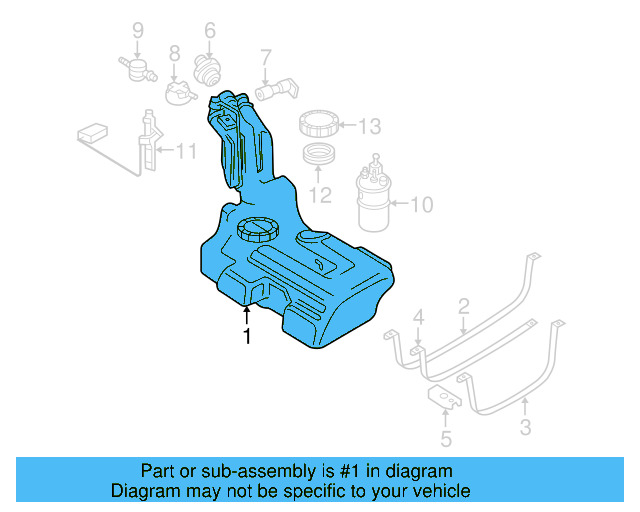 Fuel Tank 3B0-201-075-AL - View 3