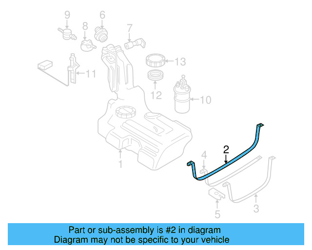 Fuel Tank Strap 3B0-201-654 - View 13