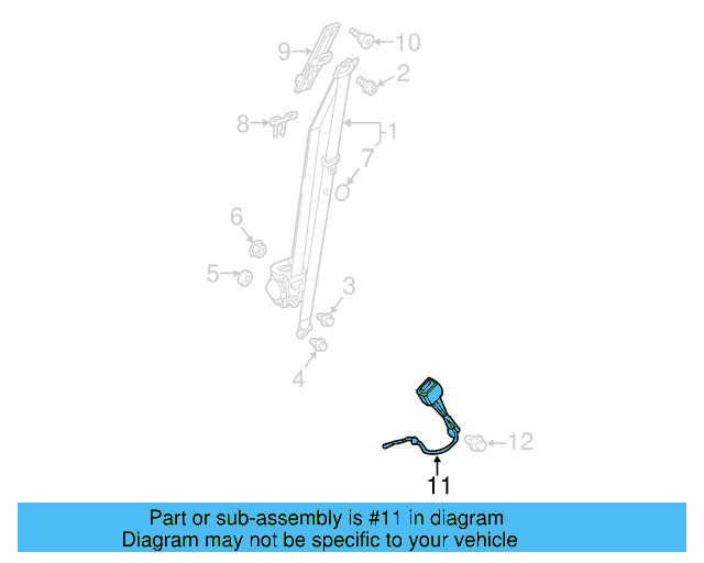 Buckle End 5NN-857-755-MNB - View 4