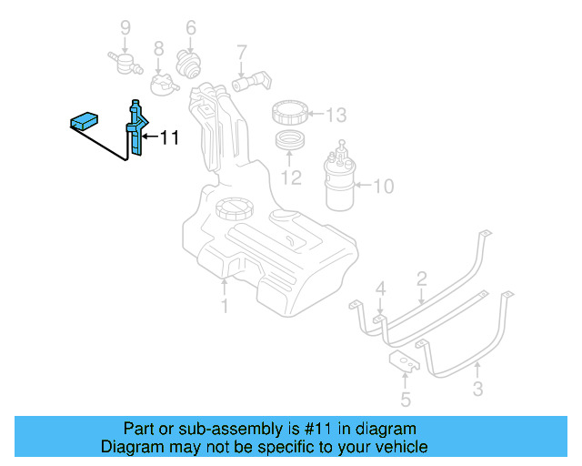 Fuel Gauge Sending Unit 3B0-919-673-S - View 16