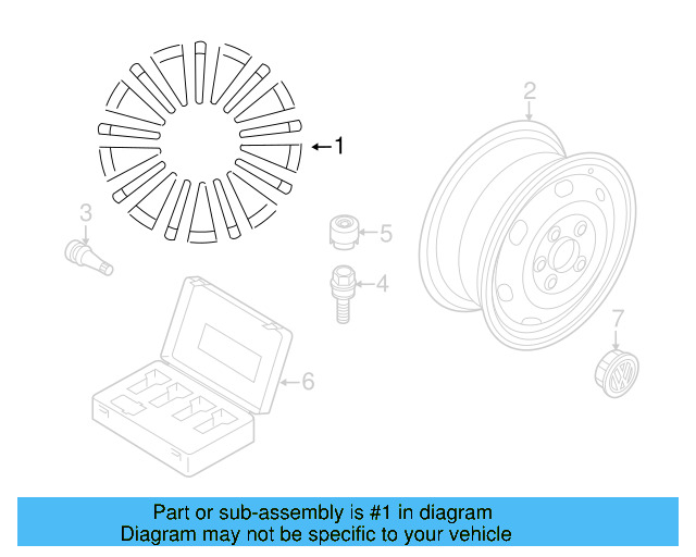 Spare Wheel 561-601-027-B-03C - View 3