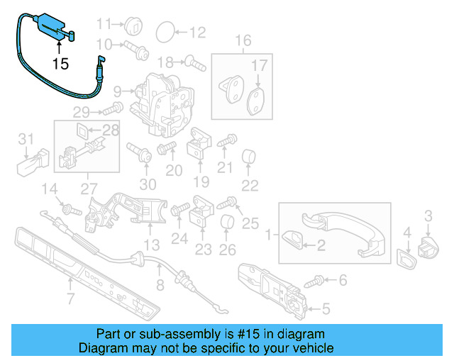 Window Motor Bolt 8Z0-837-691-C - View 46