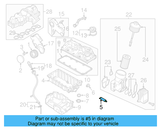 Upper Oil Pan Sealer D-176-501-A1 - View 52