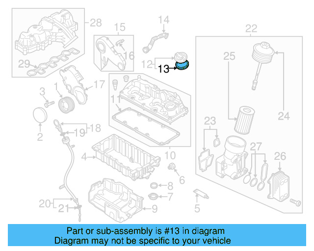 Filler Cap Gasket 036-115-111-B - View 91