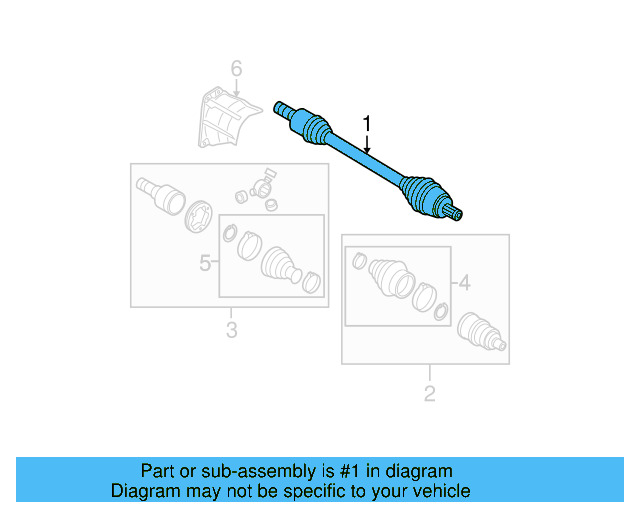 Axle Assembly 3C0-407-452-DX