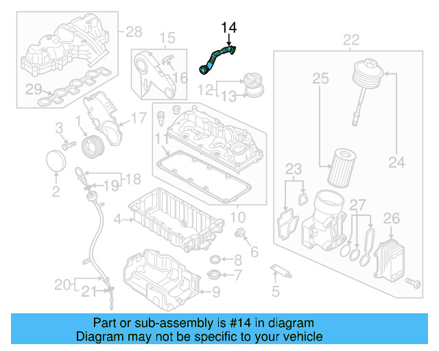 Vent Tube 03L-103-493-AH - View 4
