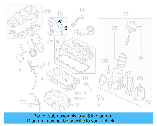 Inner Timing Cover Retainer Clip 026-109-150-A - View 41