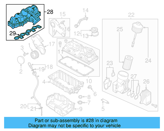 Intake Manifold 03L-129-711-AN - View 5