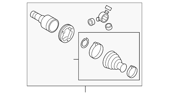 Inner Joint Assembly 3C0-498-103-HX