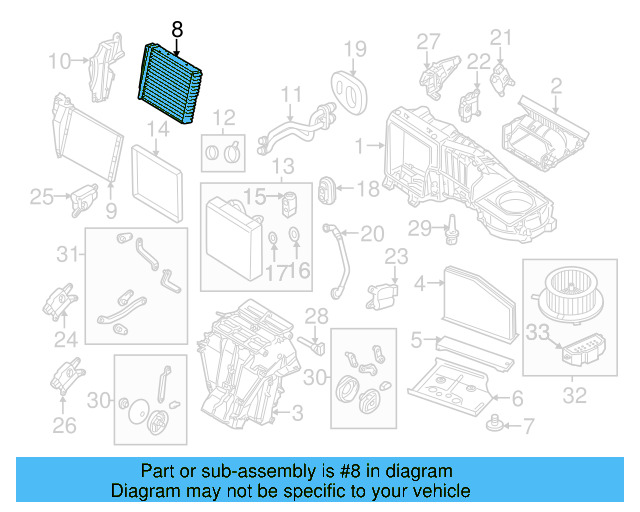 Heater Core 1K0-819-031-D - View 25
